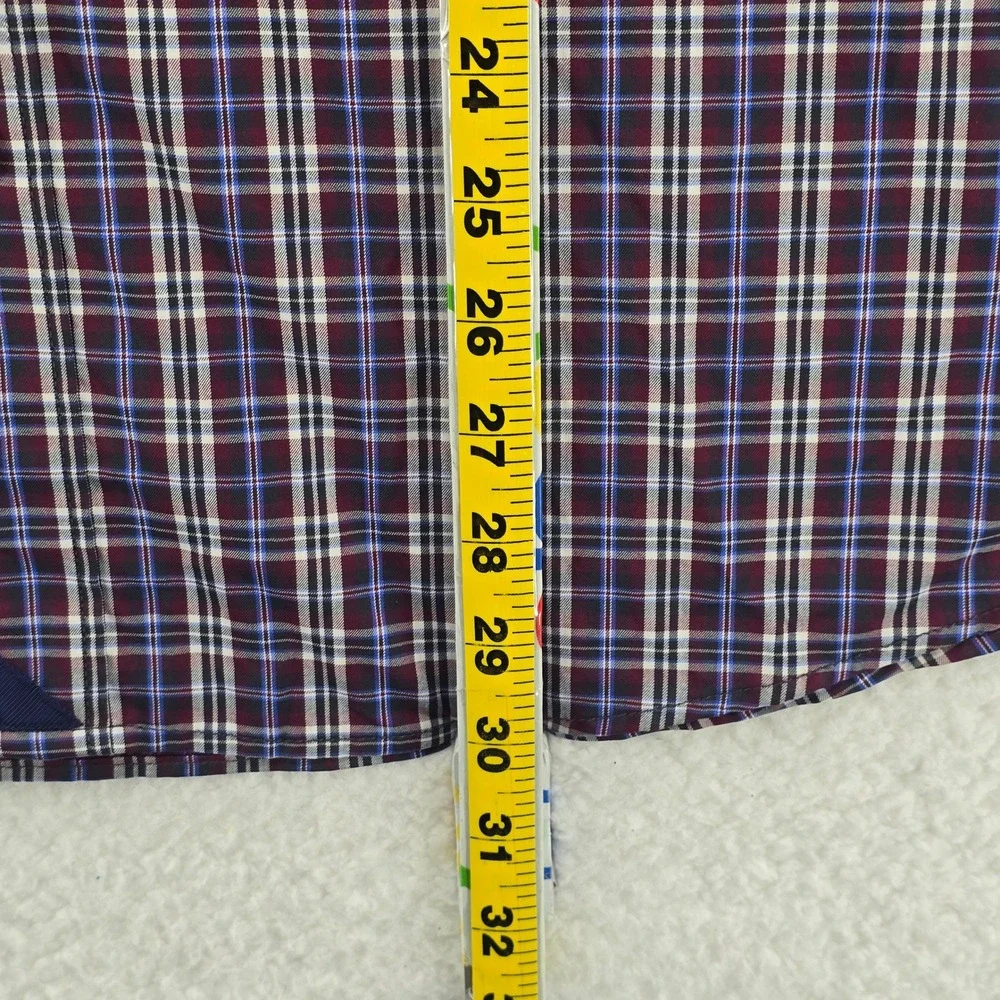 UNTUCKit Men's‎ XXX Large Plaid Button Down Shirt Long Sleeve Nylon Spandex - Picture 5 of 11